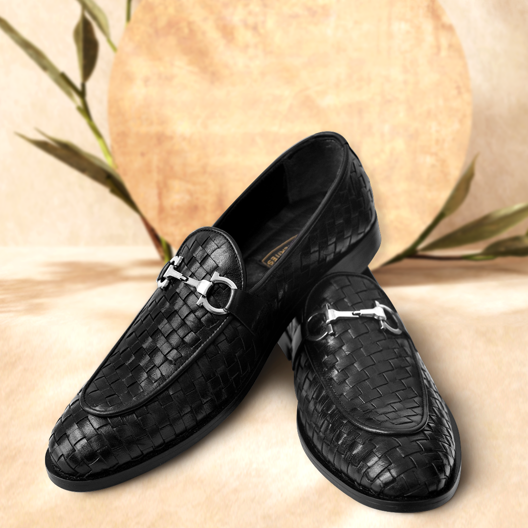 Braided Leather Loafers-  13948