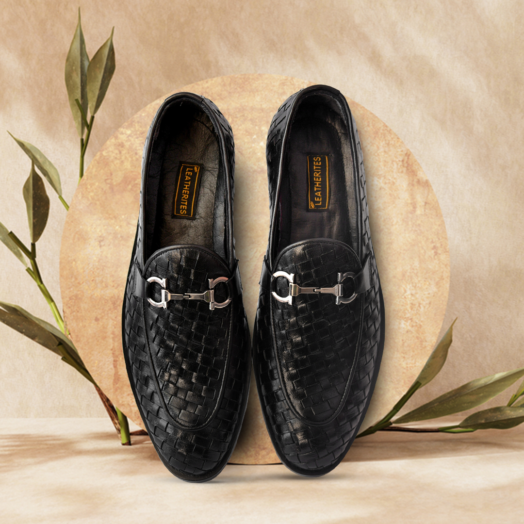 Braided Leather Loafers-  13948