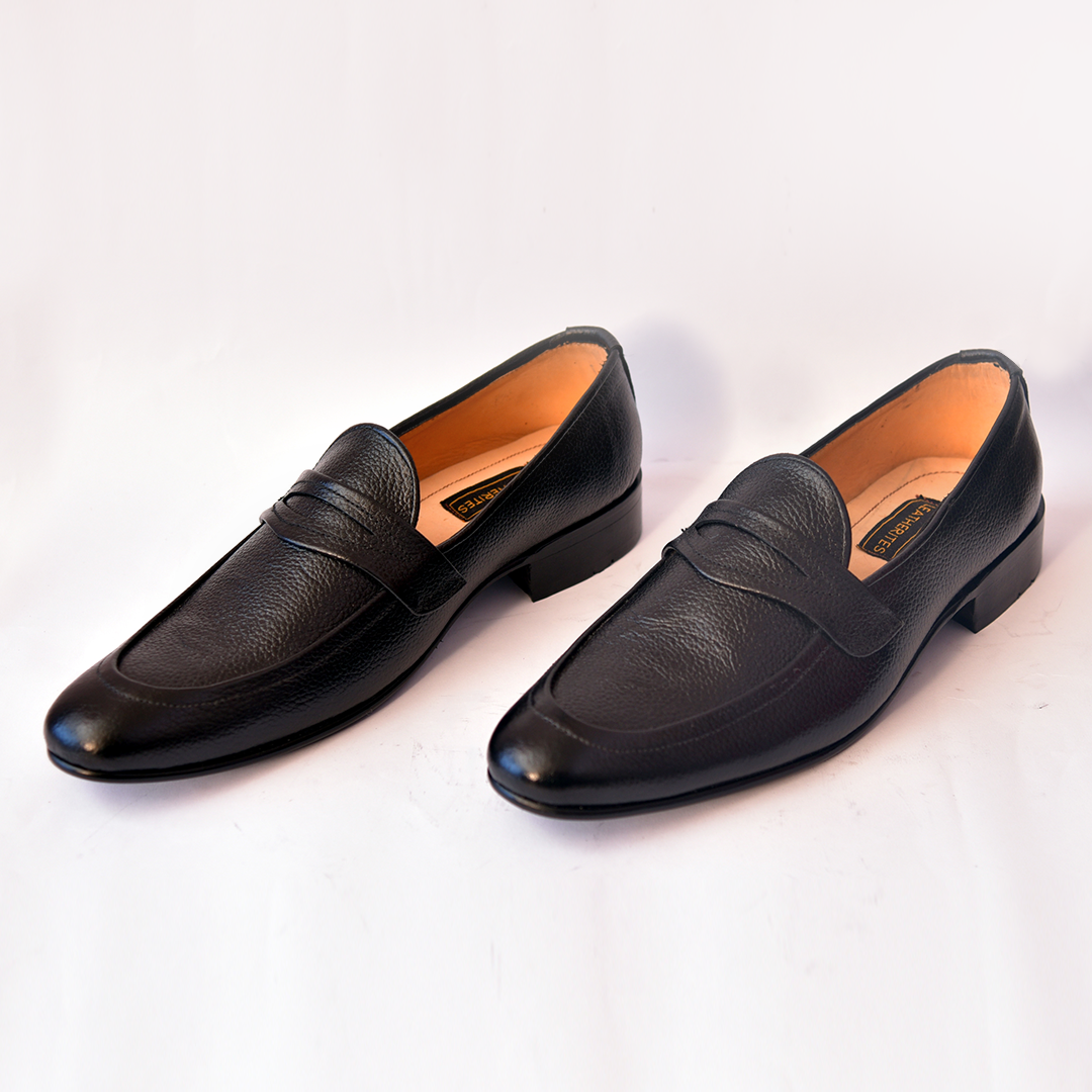 Black Leather Moccasin- 13947