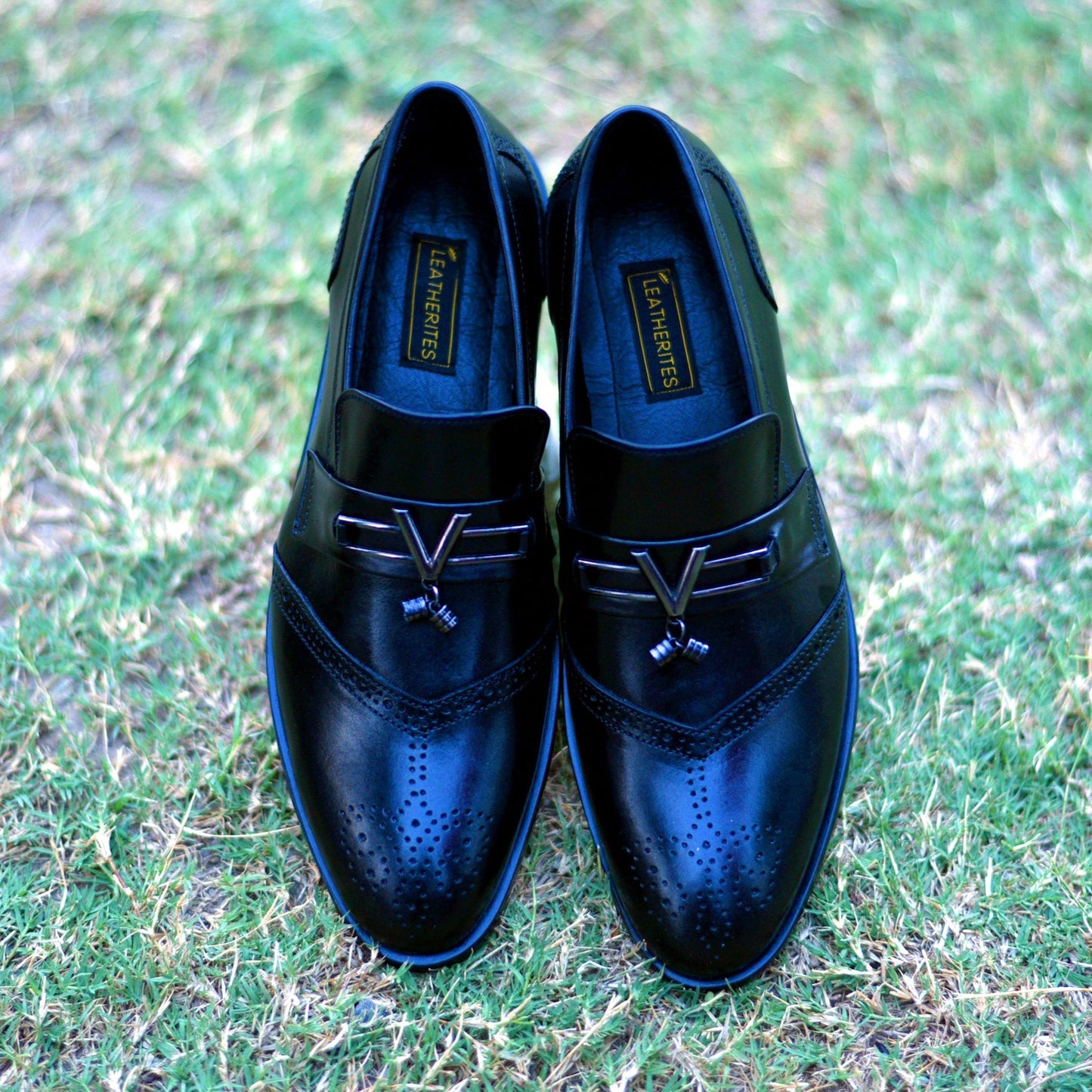 Black Italian Formal Leather Shoes- 13940