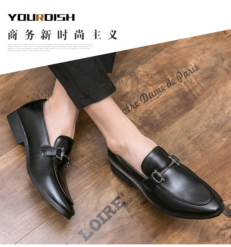Penny Loafers Fashion Shoes For Men's Moccasins Leather Luxury Shoes- UK 6101
