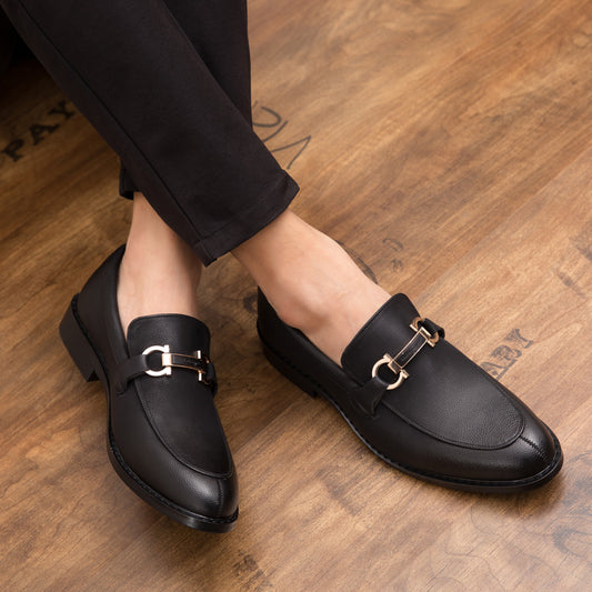 Men Casual Shoes Comfortable Flats Leather Shoes-13936