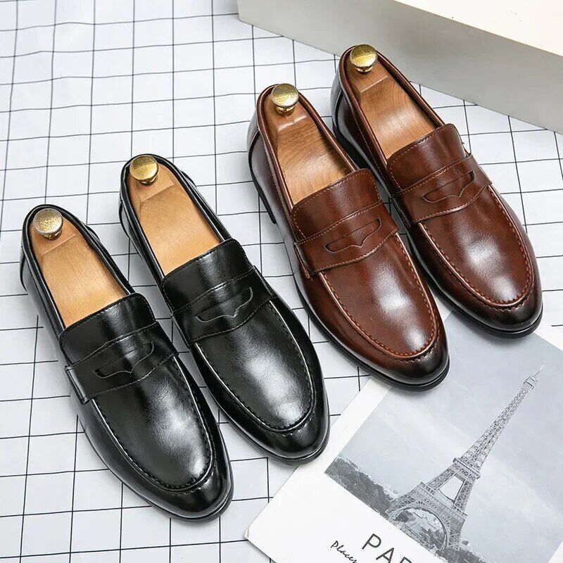 Spring Autumn Loafers Men Business Shoes- 13950