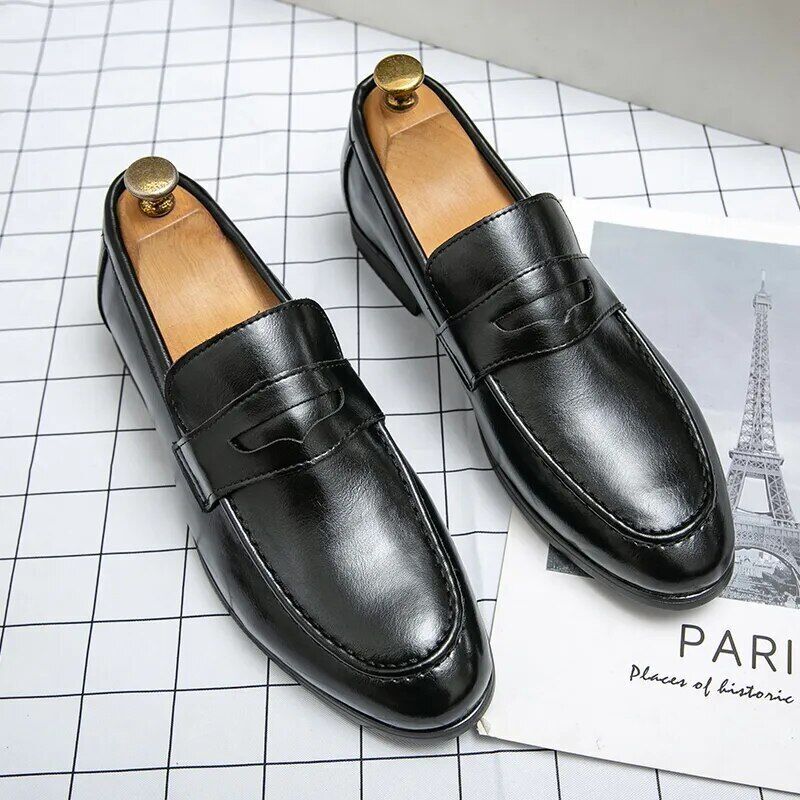 Spring Autumn Loafers Men Business Shoes- 13950