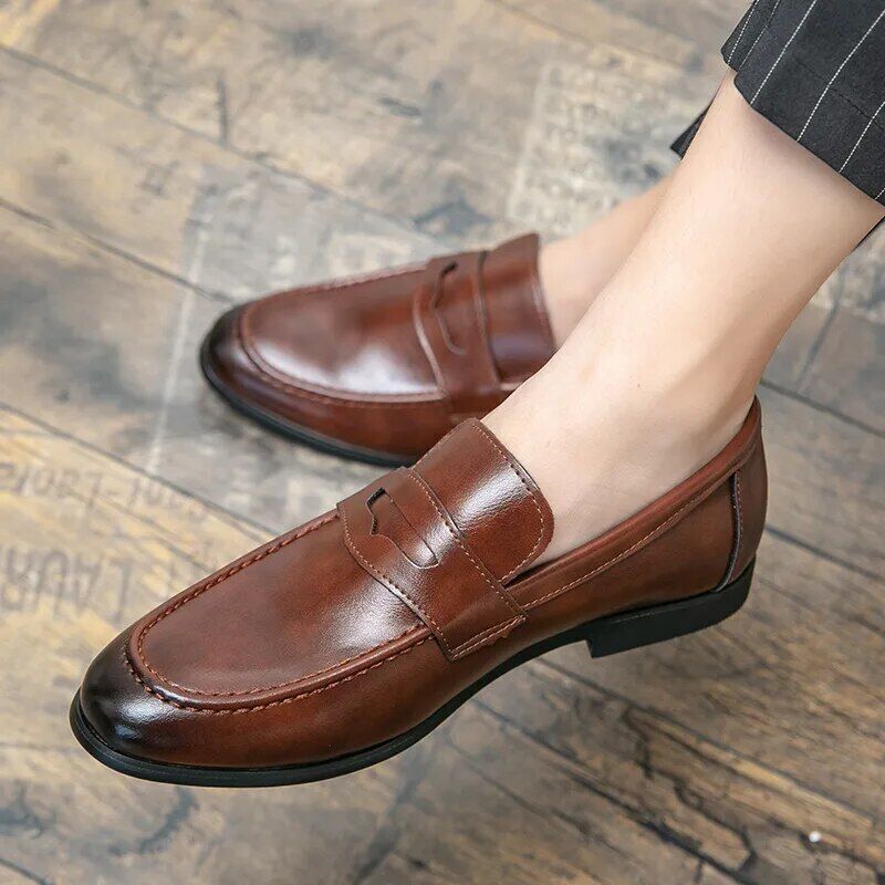 Spring Autumn Loafers Men Business Shoes- 13950