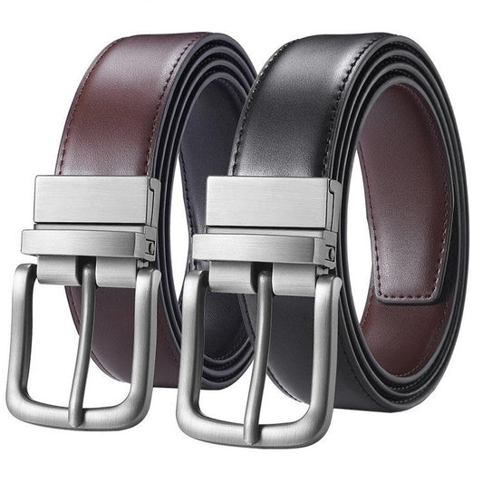 Genuine Leather Men Reversible Belt