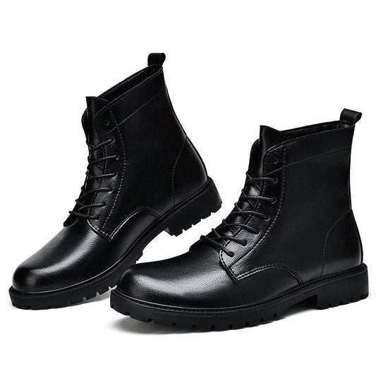 Genuine Leather Long Boots Winter Shoes- UK 6108