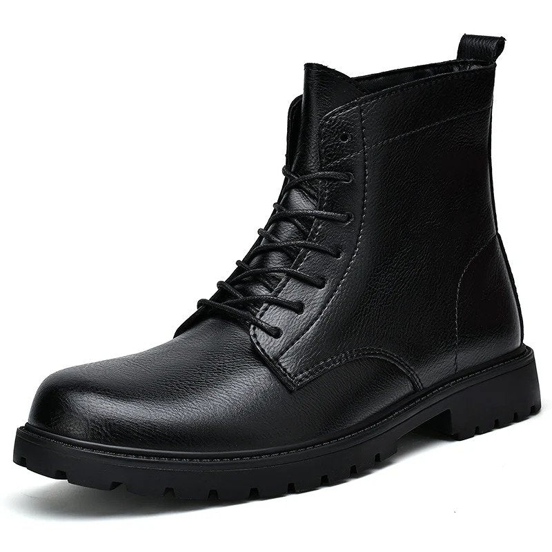 Genuine Leather Long Boots Winter Shoes- UK 6108