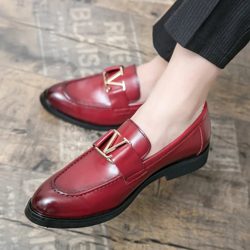Brogue Spring Ankle Leather Shoes - 13941