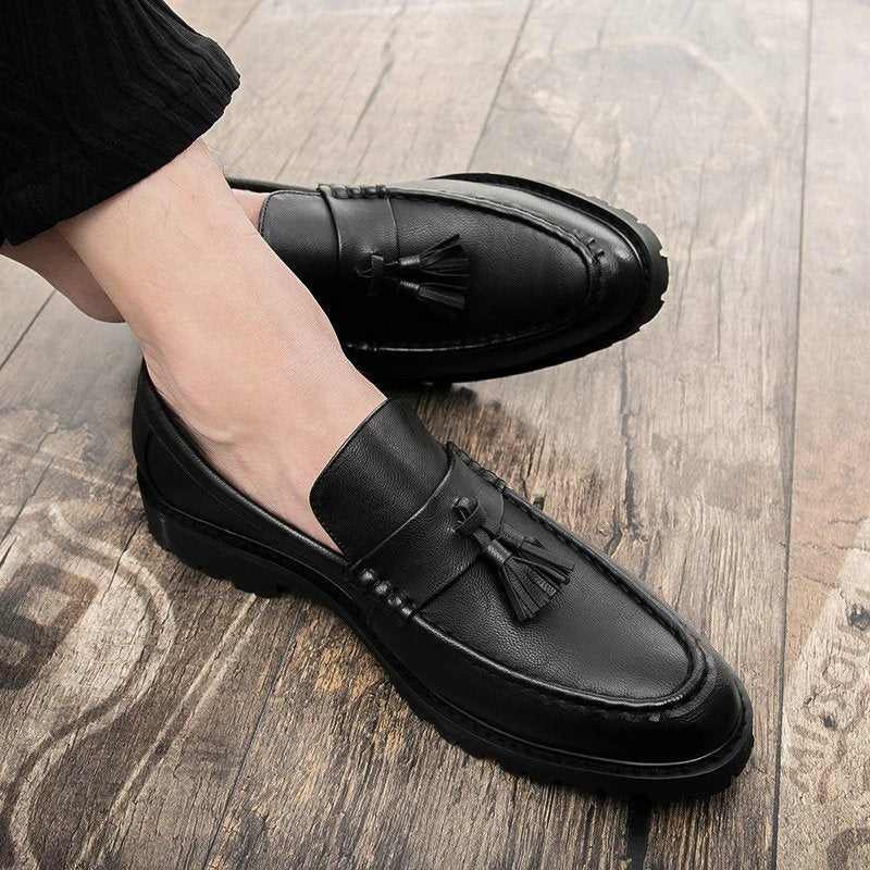 Men Fashion Breathable Leather Shoes-13935