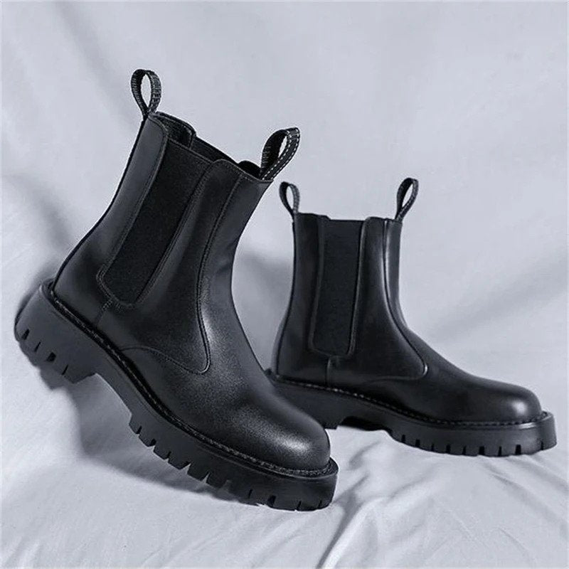 Leather Chalsea Antique Shoes-13913