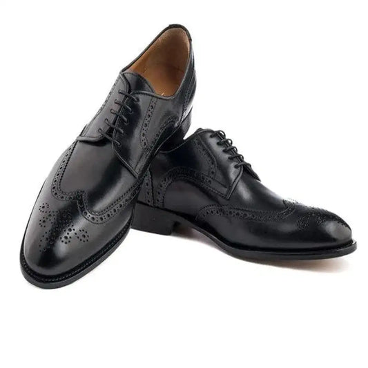 Wingtip Black Antique Shoes-13933