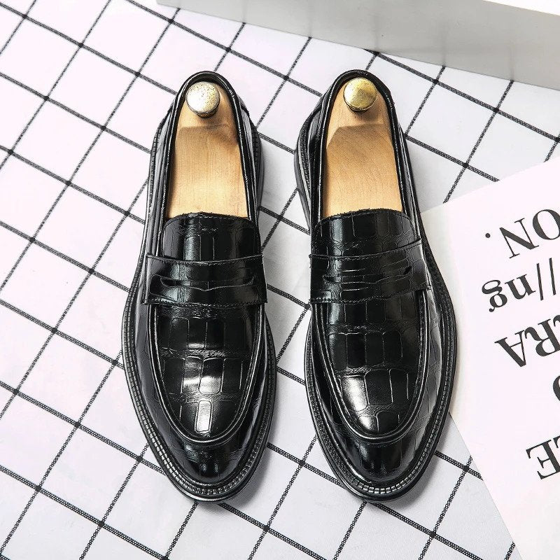 Tassel  Leather Loafers-13929